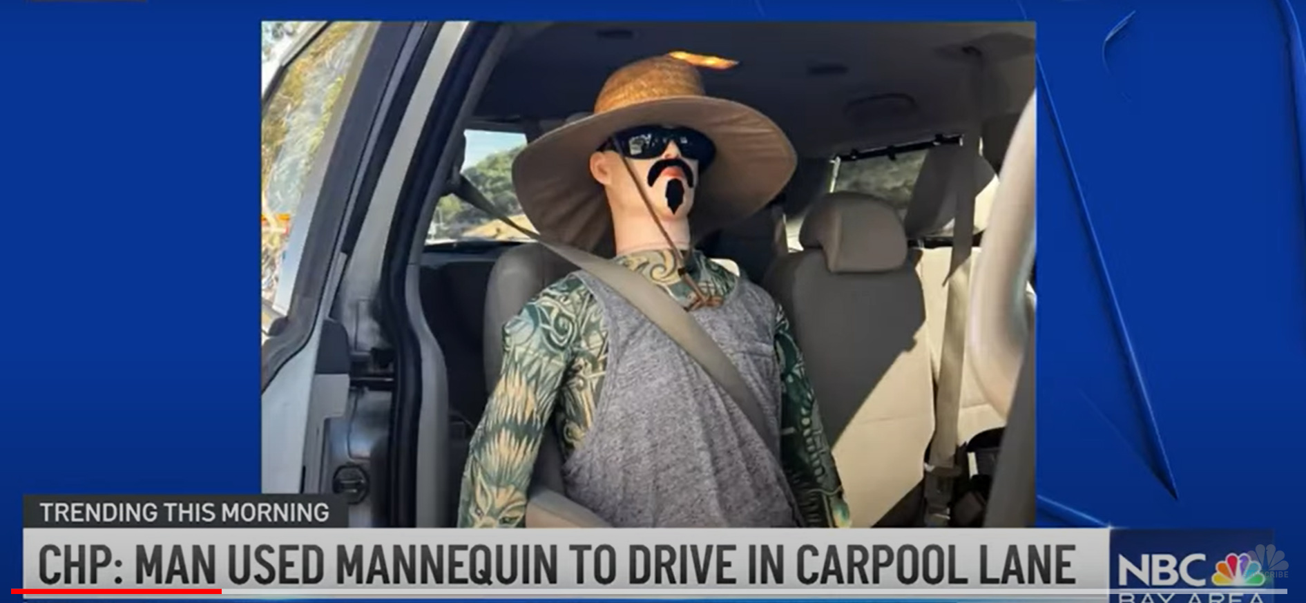 Un mannequin pour contrer la voie de covoiturage