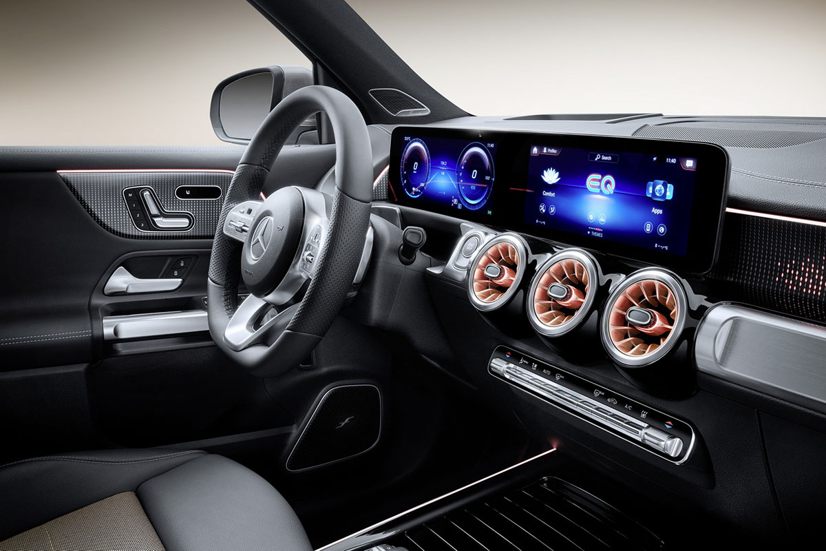 Mercedes EQB - SUV électrique - Planche de bord