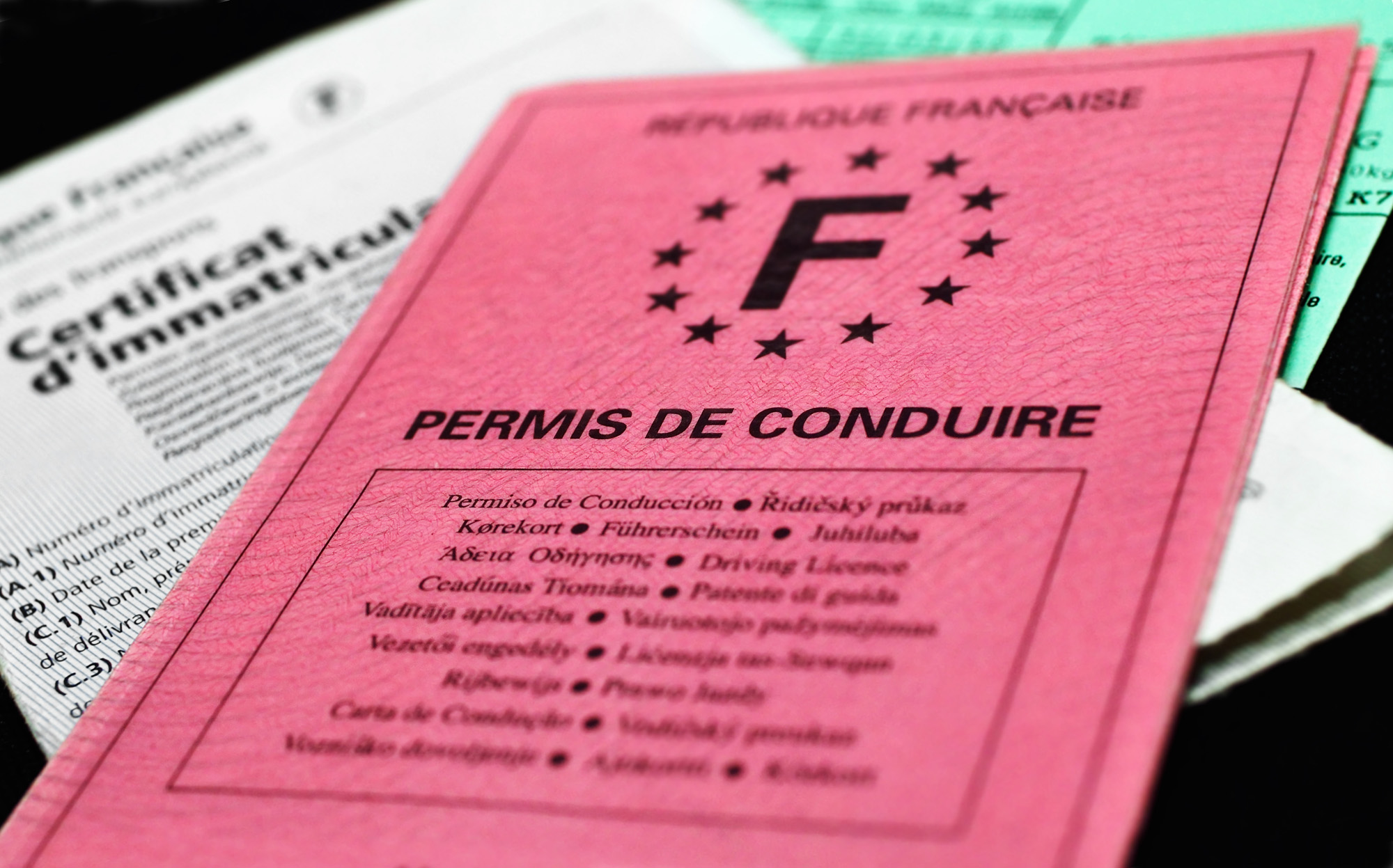 Documents obligatoires pour la conduite