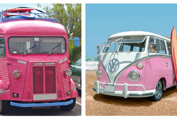 Combi vintage rose