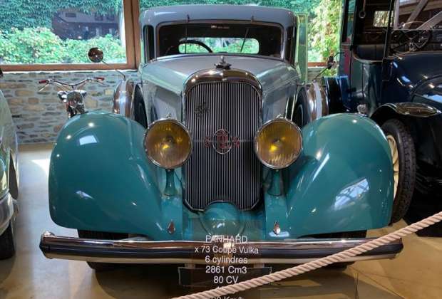 La Panhard de Mistinguett au Manoir de l'automobile de Lohéac